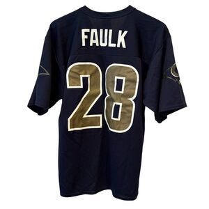 Marshall Faulk St. Louis Rams #28‎ Football NFL Hall of Fame Home Jersey Size M